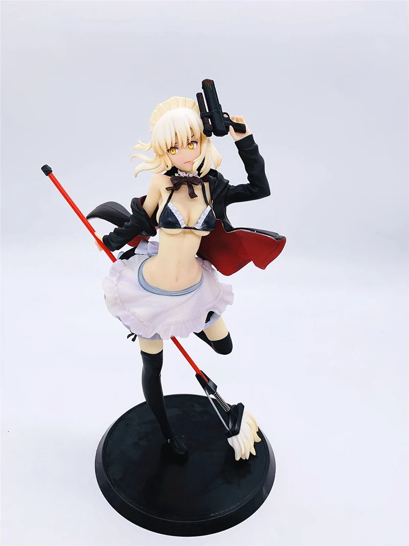 Экшн фигурка из ПВХ с аниме Fate Saber 28 см японское привлекательная модель игрушек