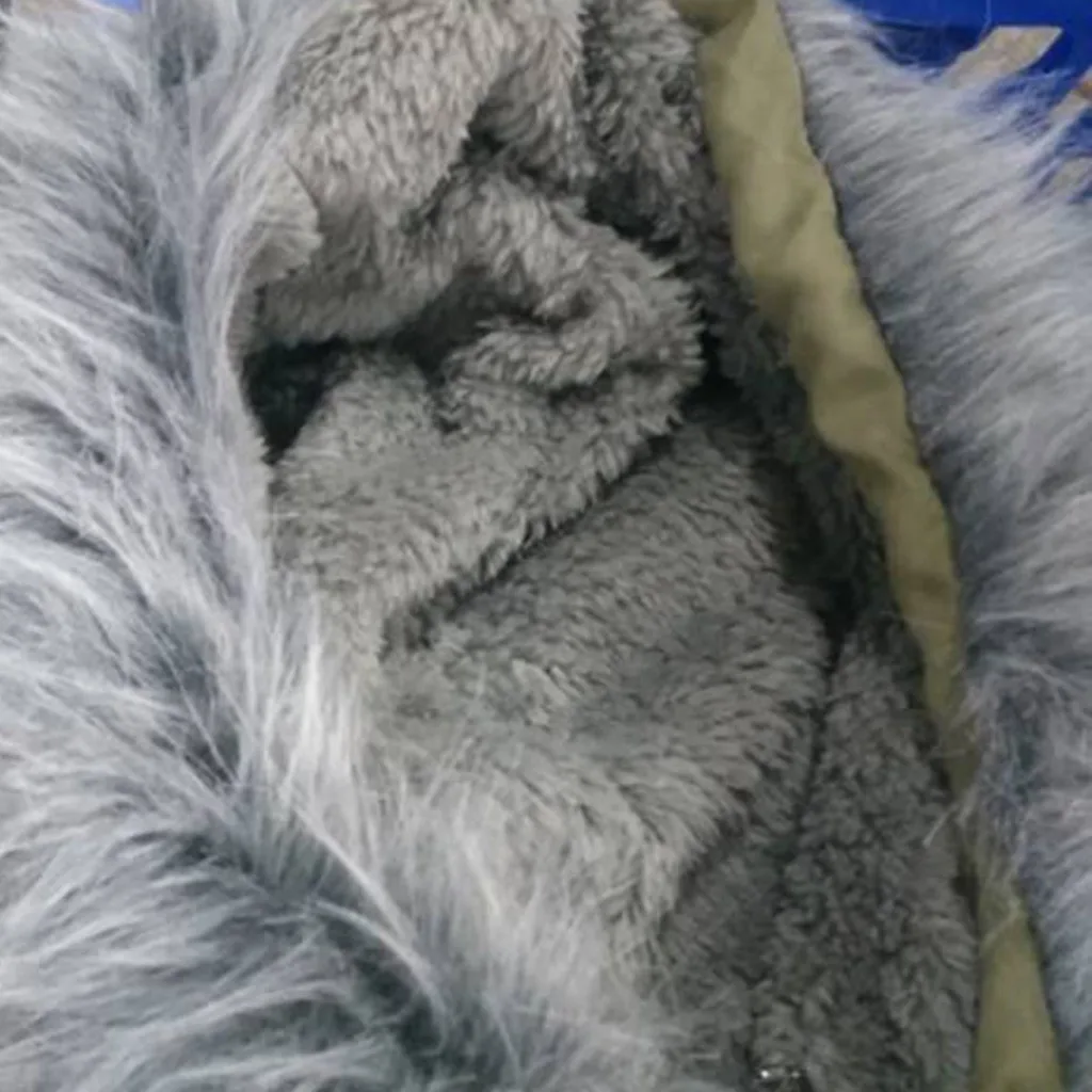 Женское пальто с меховой подкладкой женская зимняя теплая Толстая длинная