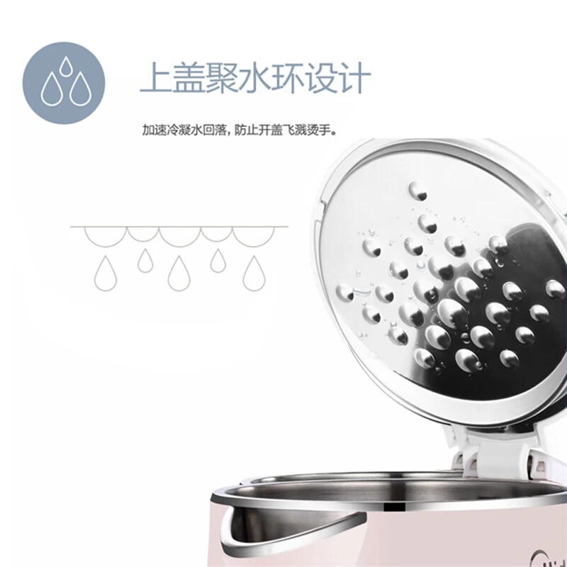 

Electric Kettle 304 Stainless Steel 1.7L Capacity Hot Water Bottle Kettle Intelligent Power Off Kitchen Appliances Tea Kettle