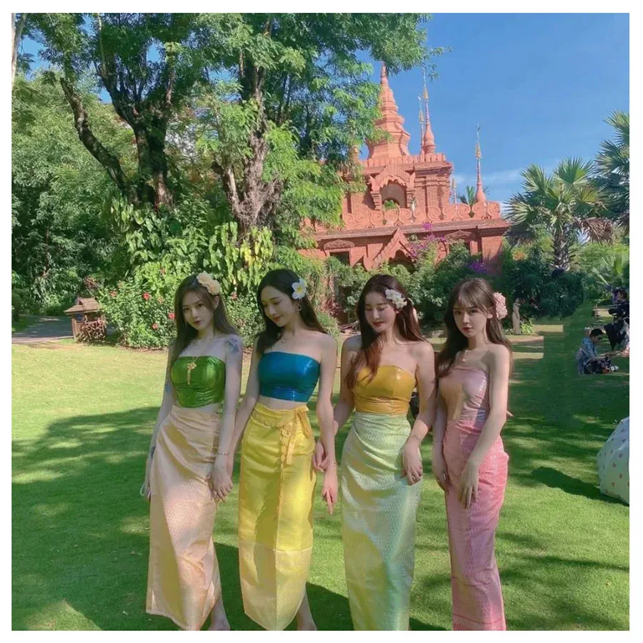 Женская одежда из Таиланда топы без рукавов для выступлений танцев фотосессии