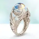 Ювелирные изделия волшебный лунный свет кольцо с драгоценным камнем вечная Свадьба Юбилей Подарок Обручальное кольцо для жены День рождения Рождественский подарок