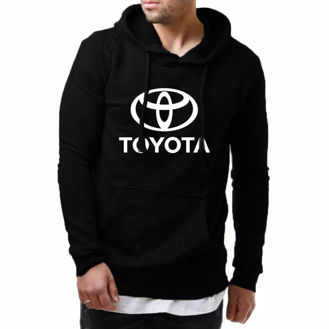 Толстовка мужская с капюшоном свитшот принтом логотипа автомобиля повседневная