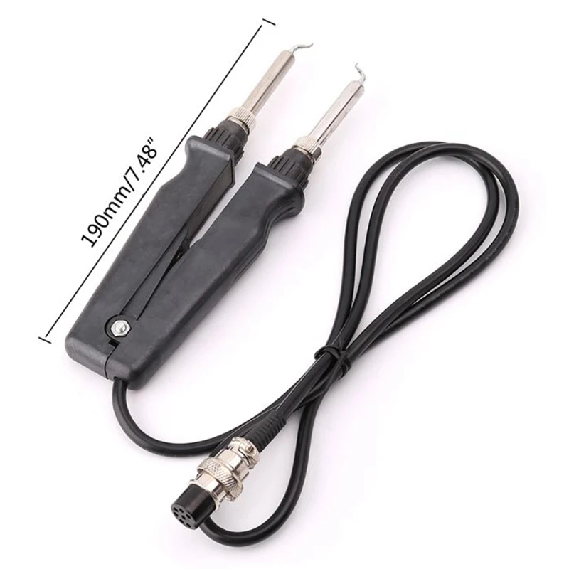 902 Esd Smd Double Soldering Iron Tweezer Handle Clip Heating Plier Station Accessories -Kb | Инструменты