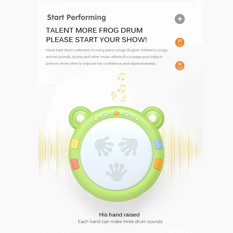 

Children Musical Instruments Baby Music Toy Hand Drums Pat Drum Baby Toy Educational Toy Children Kid