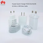 Зарядное устройство Huawei, для Nova 3 3i 4 Honor 9 8X P7 P8 P9 P10 P20 Lite Mate 7 8 9, 9 В 2 А, QC 2.0, USB Type-C, быстрая зарядка, ЕС стандарт