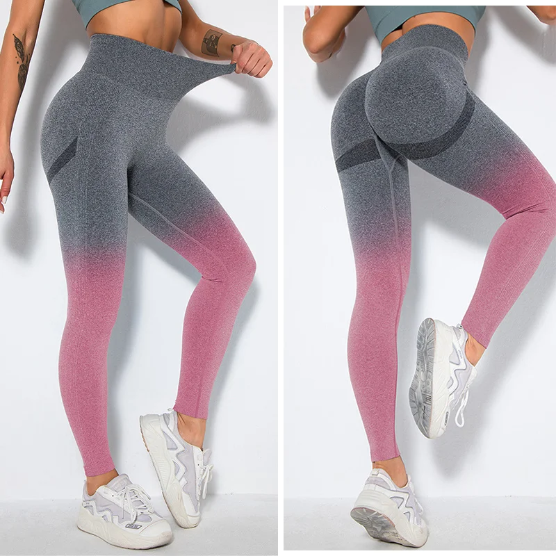 

Women Gym Yoga Seamless Pants Sports Clothes Stretchy Hips Push Up High Waist Legging Squat Proof Sports Energy Workout Leggins