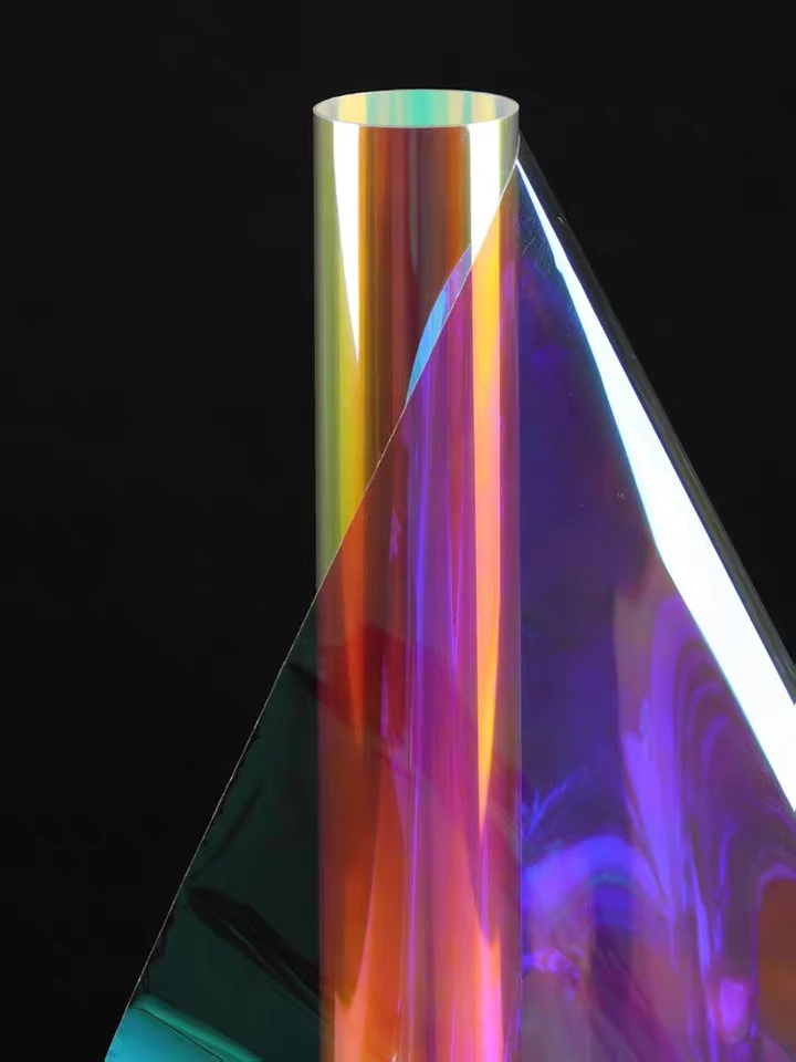 SUNICE Фестиваль Декоративная Солнцезащитная пленка дихроичная Радужная оконная