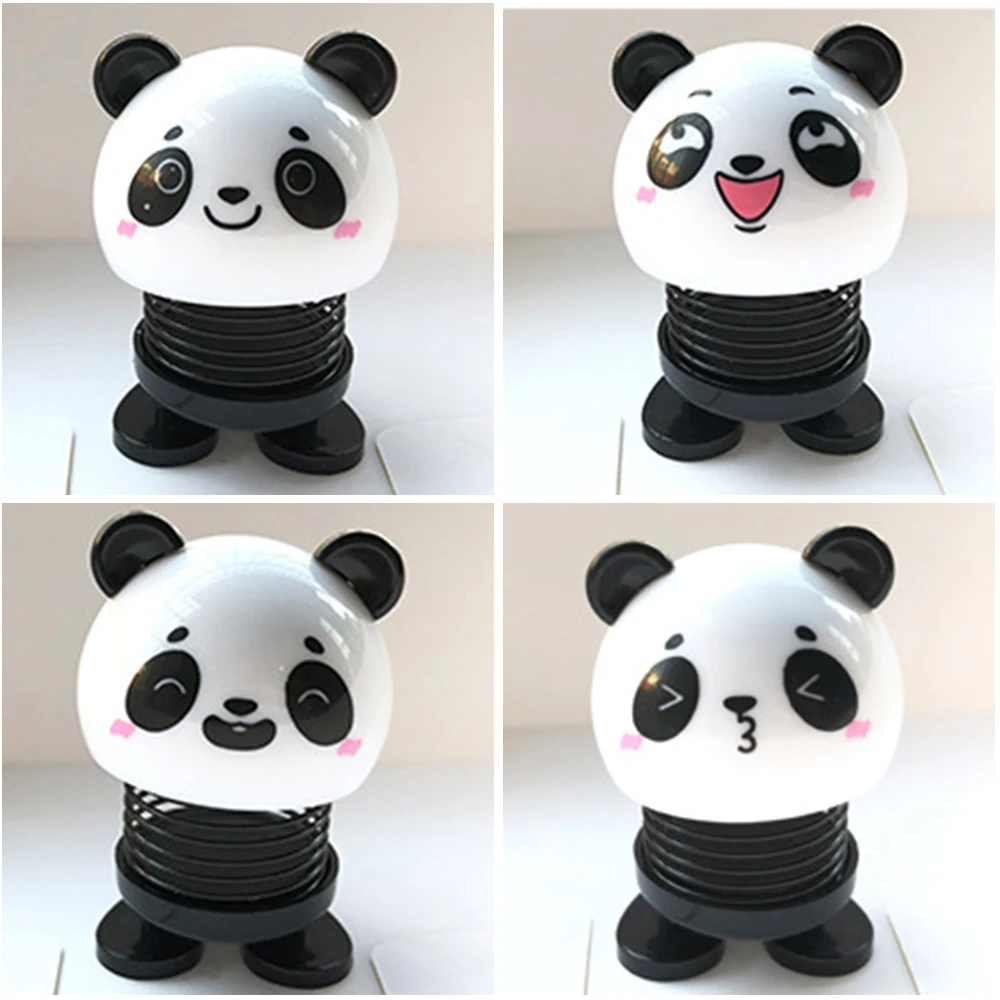 2019 Car shaking head ornaments inside jewelry smiley face doll panda cat cute car decoration | Автомобили и мотоциклы
