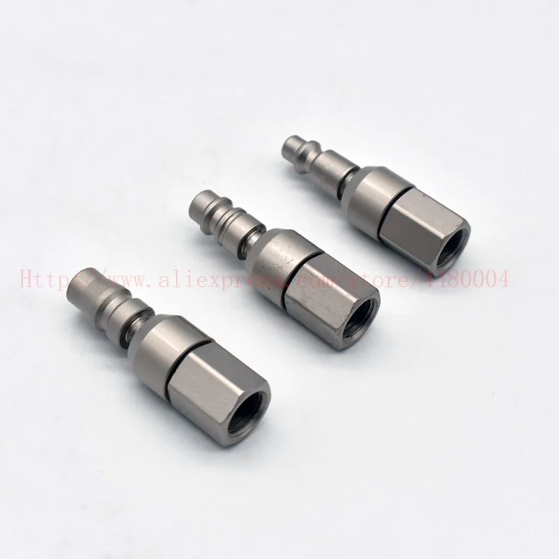 

2 pieces Air tool Coupler 1/4-Inch Spray gun connector Universal Quick Coupler 360 Degree Swivel Air Hose Connector