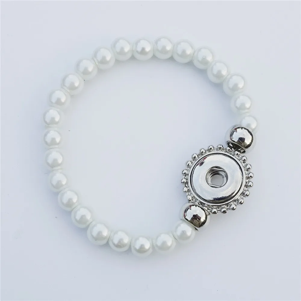 6 мм изысканные Стекло жемчуг стрейч браслет 15 см Длина для детей украшенное