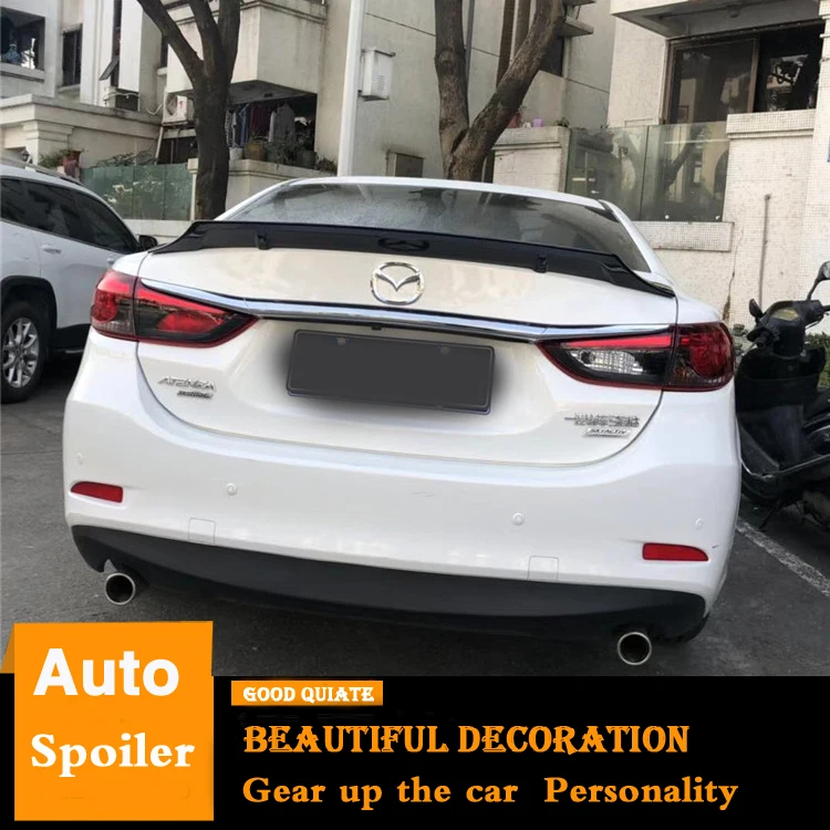 Для Mazda 3 спойлер 2014 2018 AXELA Sport Plus Спойлер ABS Материал заднее крыло автомобиля