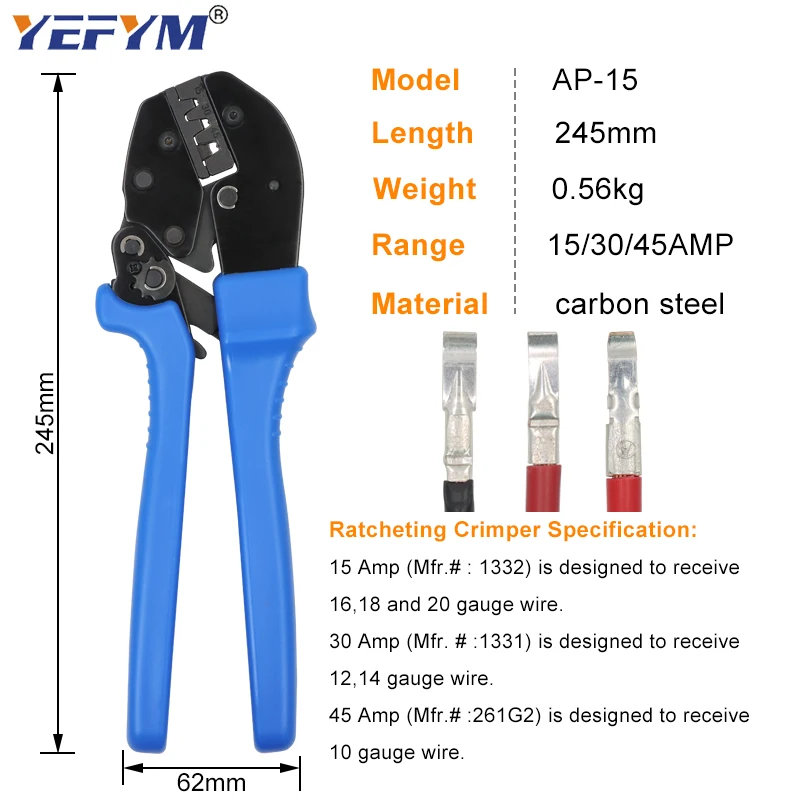 Anderson Powerpole клещи Обжимные Щипцы электрические инструменты AP 15 для соединителей