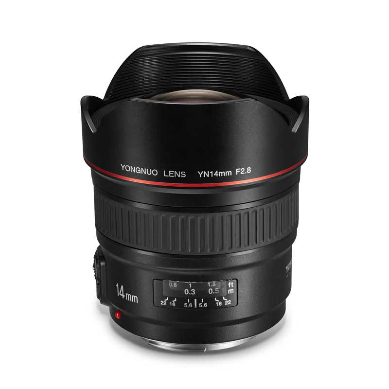 Объектив YONGNUO YN 14 мм F2.8 AF MF с автофокусом ультраширокоугольный прайм-Объектив для