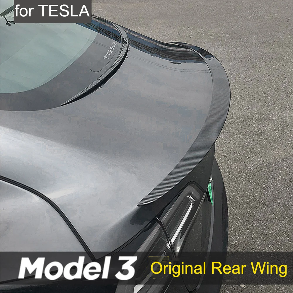 Для Tesla Model 3 2021 спойлер для заднего багажника модель 2017-2020 заднее крыло губа из