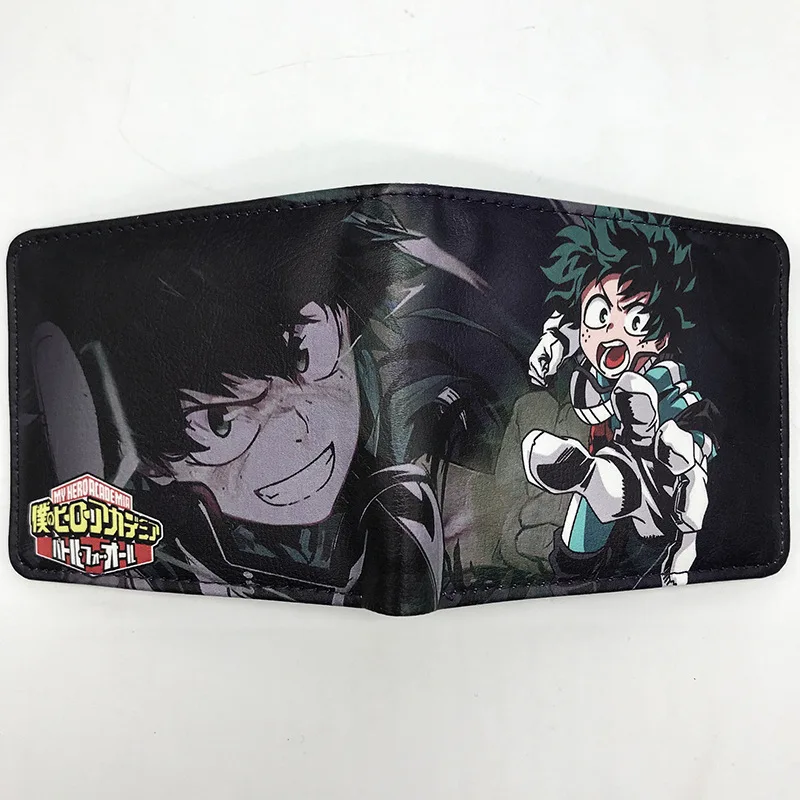Складной кошелек из аниме Моя геройская Академия короткий бумажник с принтом