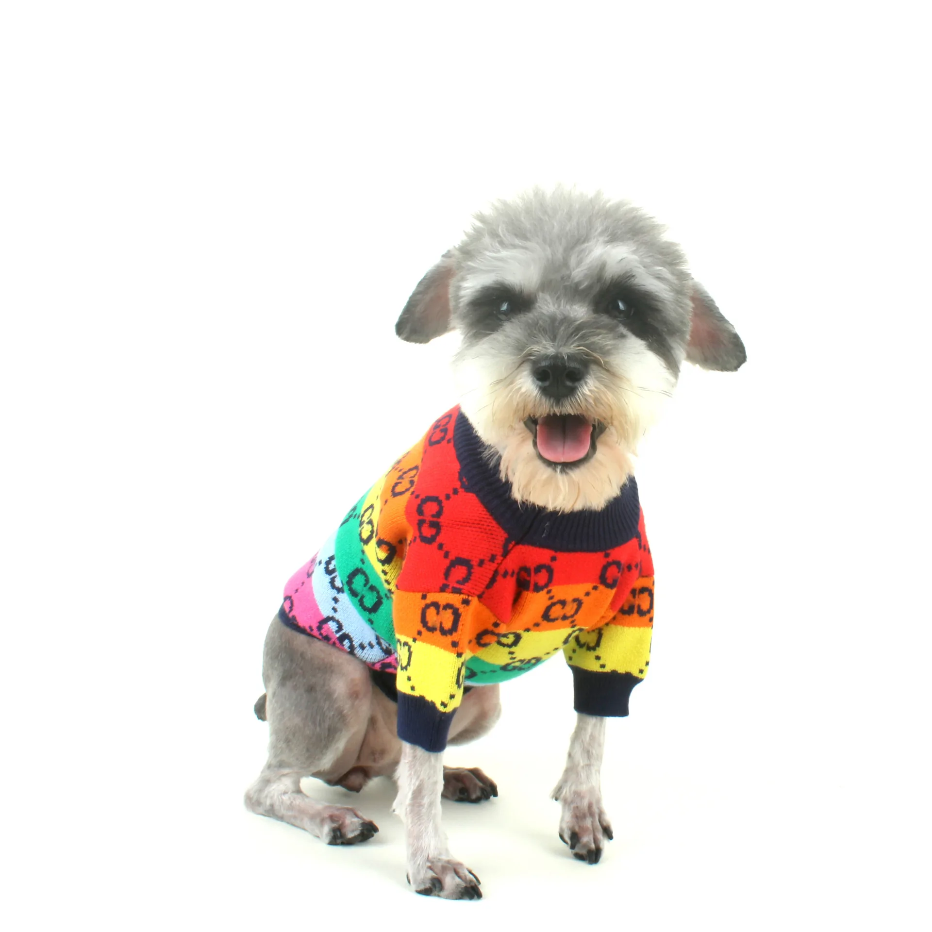 Su&eacute;ter de lujo tejido para perro, Chaqueta de punto para mascota, ropa para gato, moda de invierno, Oto&ntilde;o e Invierno-1