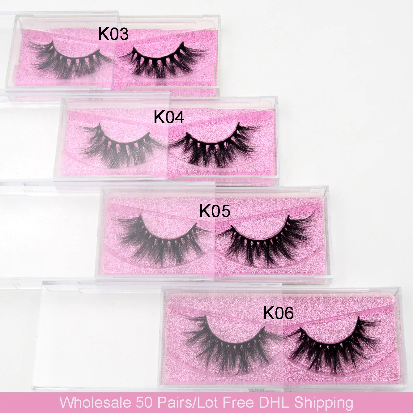 50 парт/лот visofree 3D норковые ресницы оптом высокое качество ручной работы макияж