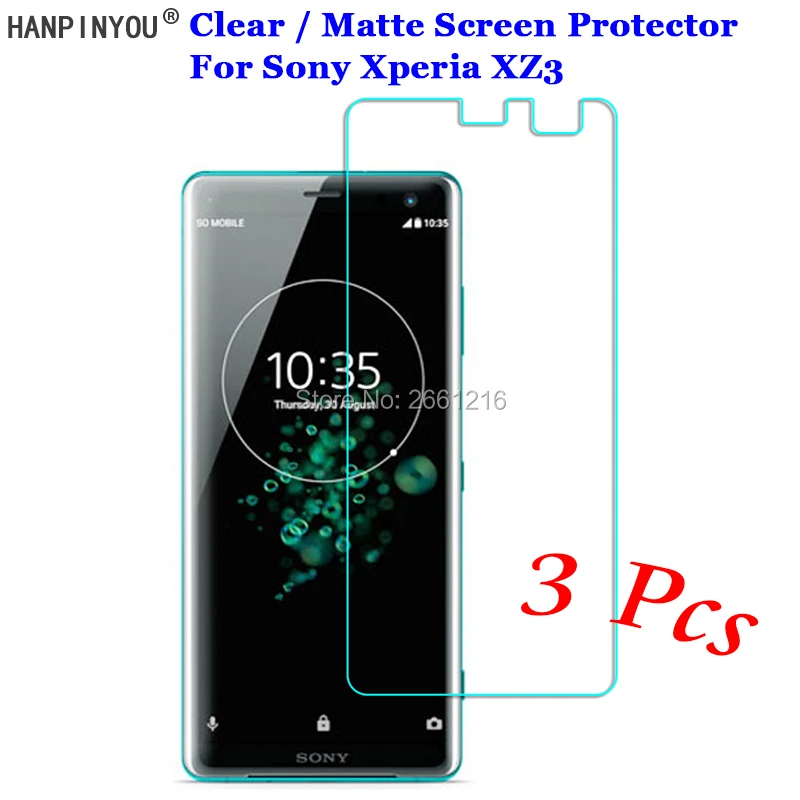 3 шт./партия для sony Xperia XZ3 6 0 &quotНовый HD прозрачный/антибликовый матовый протектор