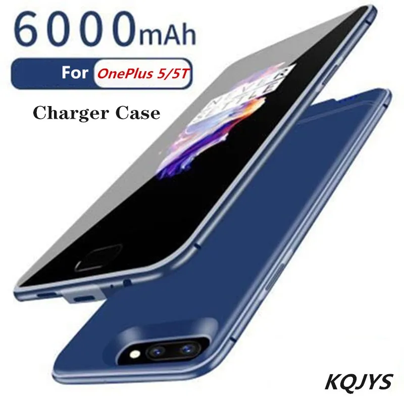 6000 мАч противоударный зарядки Мощность чехол для Oneplus 5T внешний Батарея Зарядное