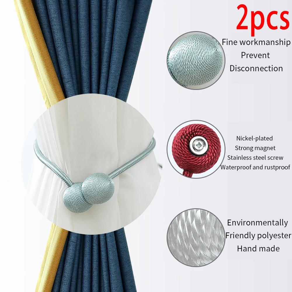 2 шт. занавес ремень пряжка с магнитом галстук шнурок веревка магнит декоративный