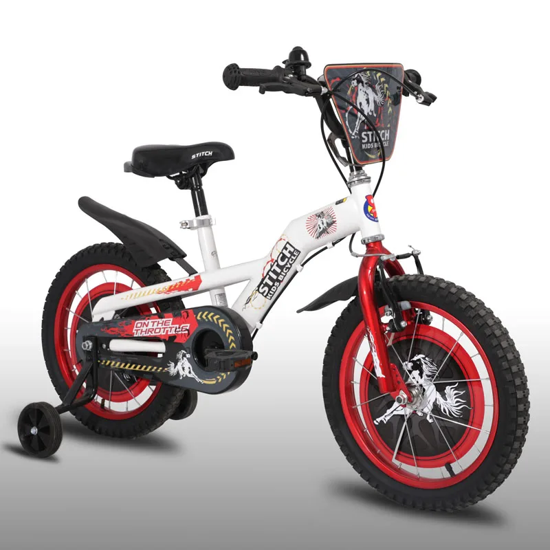 Детский велосипед амортизирующий из высокоуглеродистой стали с двойным