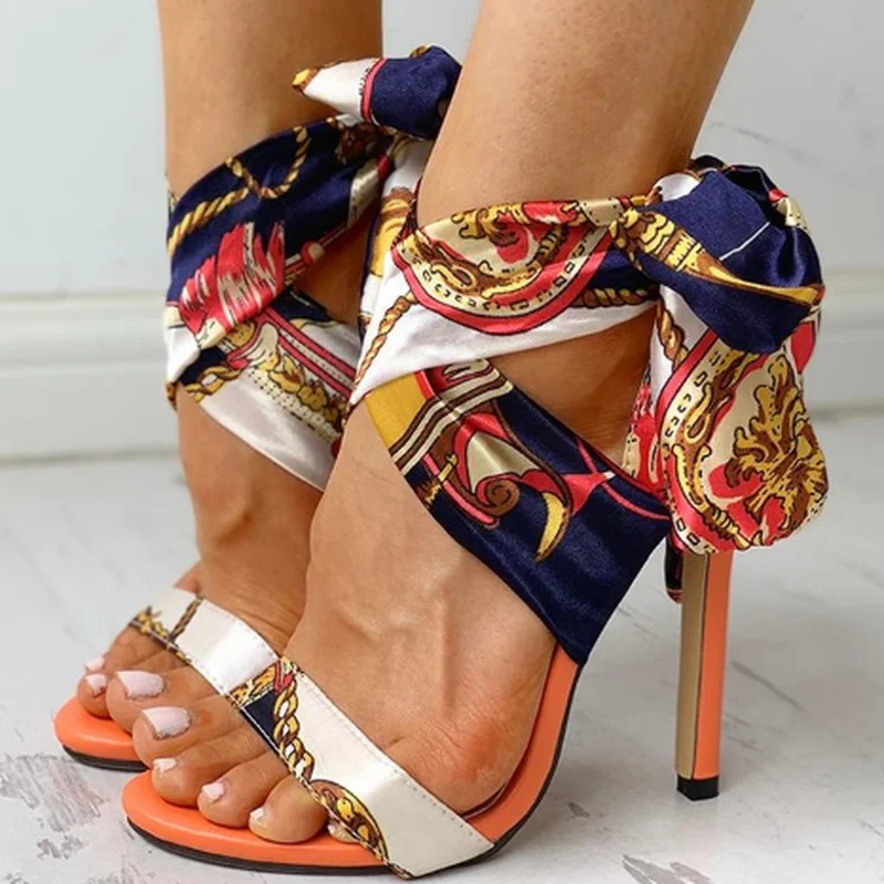 Summer Women High Heels Shoes T-stage Transparent Sandals Sexy Snakeskin Pump Female Cover Heel Party Wedding Ladies Plus Size | Обувь