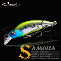 2022 winter fishing lure mino weights4 3g sinking hard hooks bait wobblers for pike fish tackle pesca saltwater artificial lures