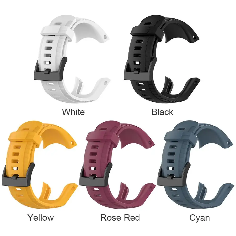 Silicone Band Sports Strap Watchband Simplicity Moderate Softness Wearing Comfort Bracelet Watch Accessories for Suunto 5 | Электроника