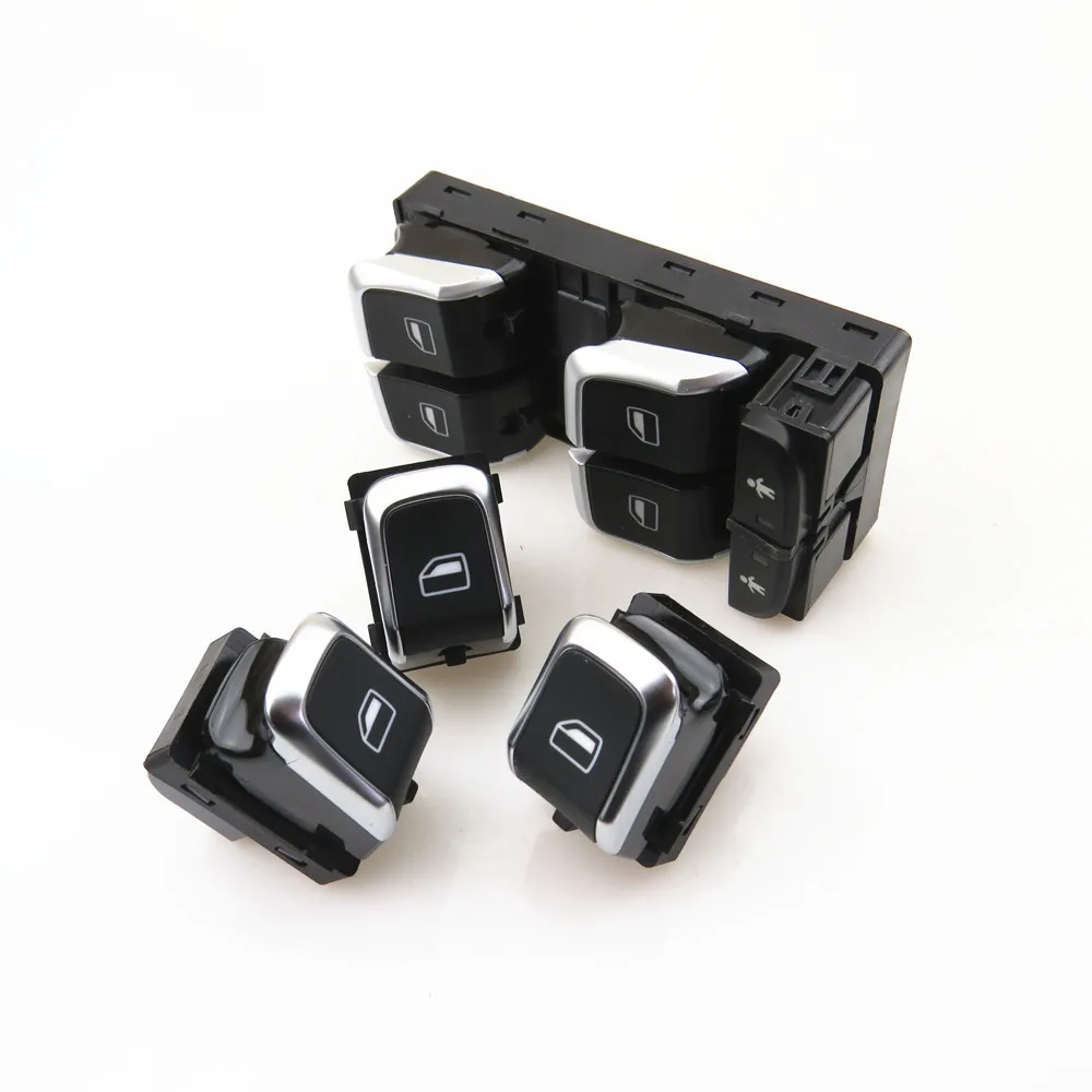 FHAWKEYEQ хром драйвер главный выключатель питания пассажира Стекло лифт для RSQ3 A6 S6 A7