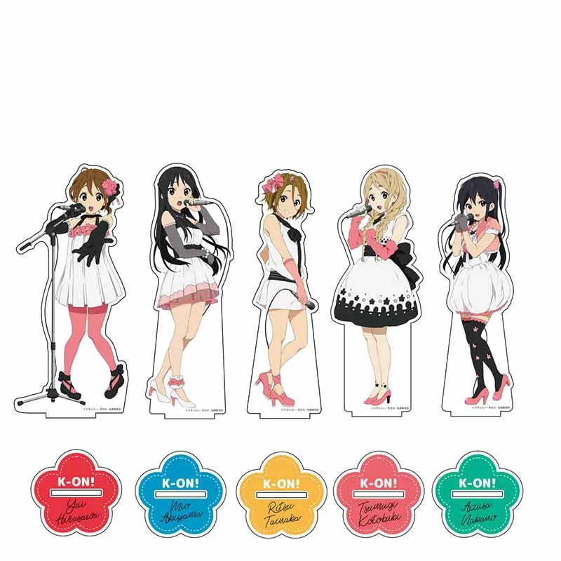 Cartoon K-ON!! Double Sided Acrylic Stand Ornaments Anime Cosplay Accessories Hot Pajamas School Uniform Fans Collection Props | Украшения