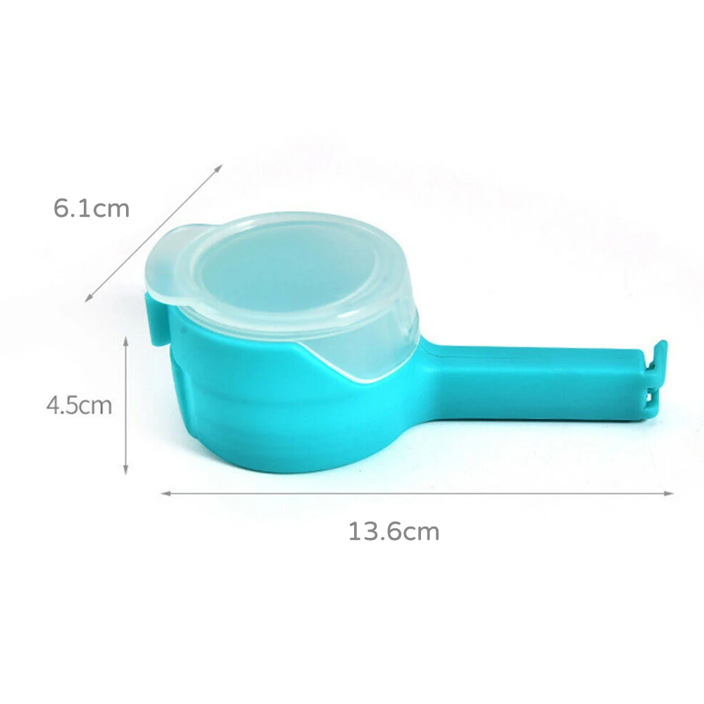 

4pcs Seal Pour Food Storage Bag Clip Snack Sealing Clip Keeping Fresh Sealer Clamp Plastic Helper Food Saver Kitchen Tools
