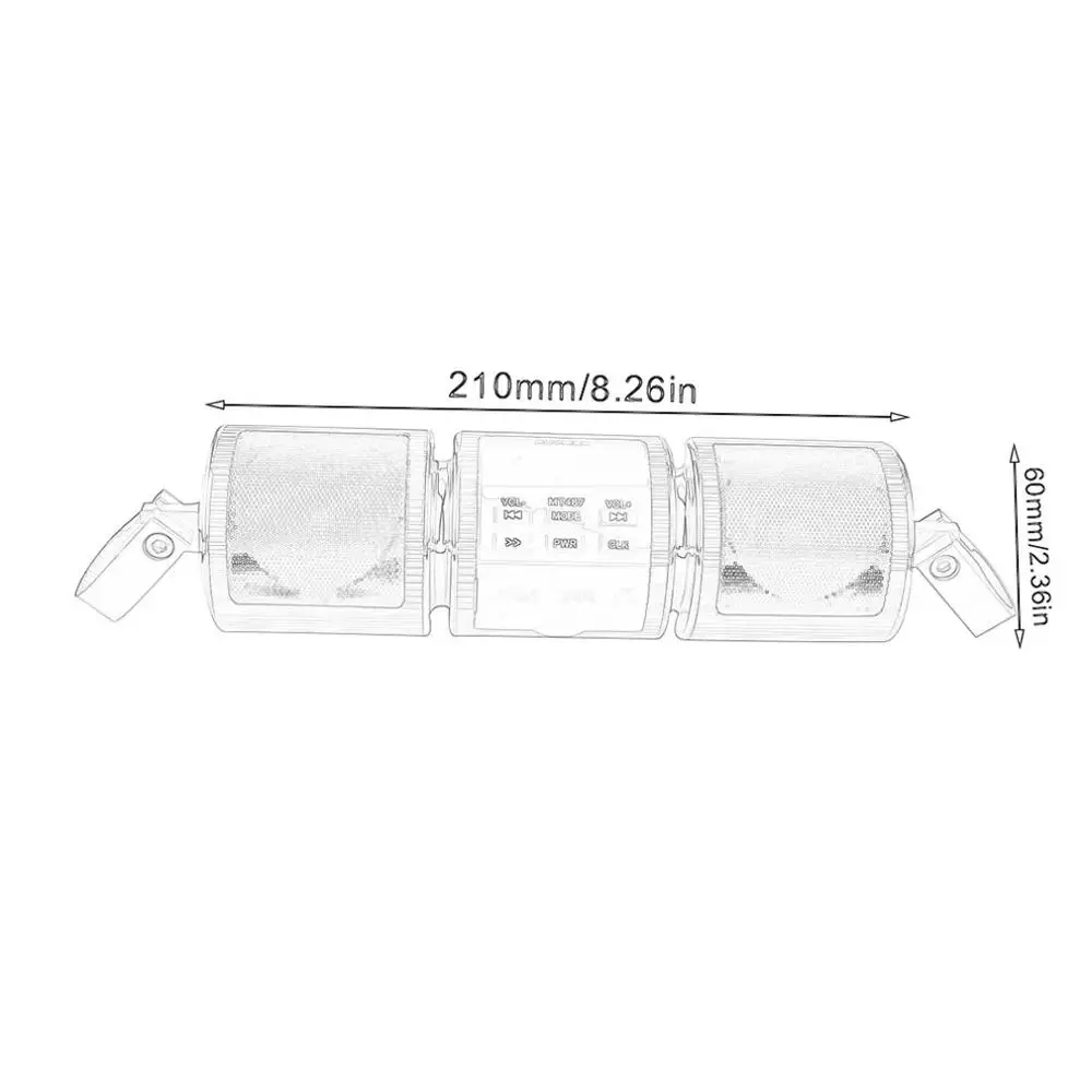 Музыкальный MP3-плеер для мотоцикла динамик стереоколонка Fm-радио