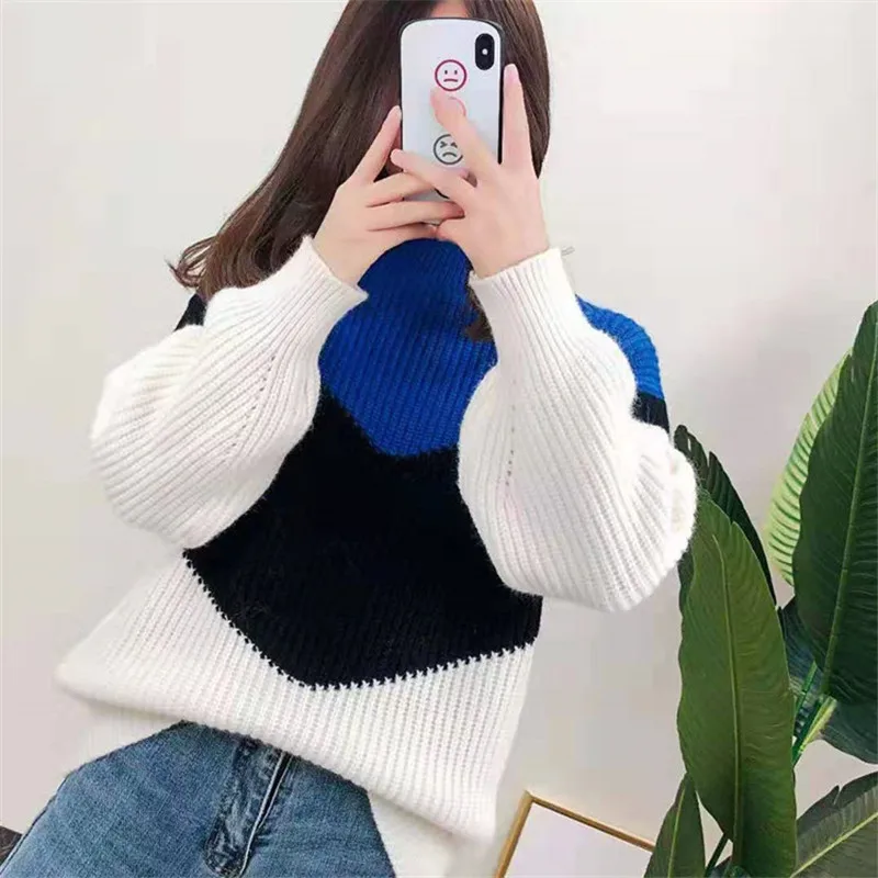 H. SA зимняя одежда 2019 Женский пуловер и свитера свободные топы в стиле кэжуал