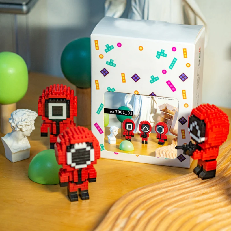 игра в кальмара Игровой конструктор кальмар Корейском стиле 3 шт. | Игрушки и