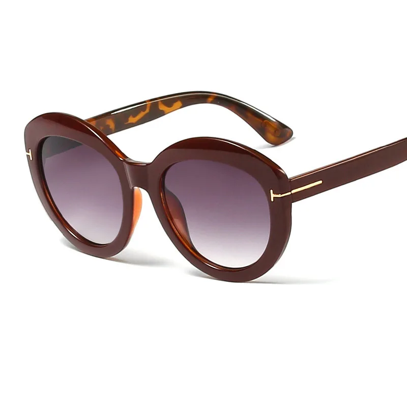 Новые модные круглые солнцезащитные очки женские брендовые дизайнерские