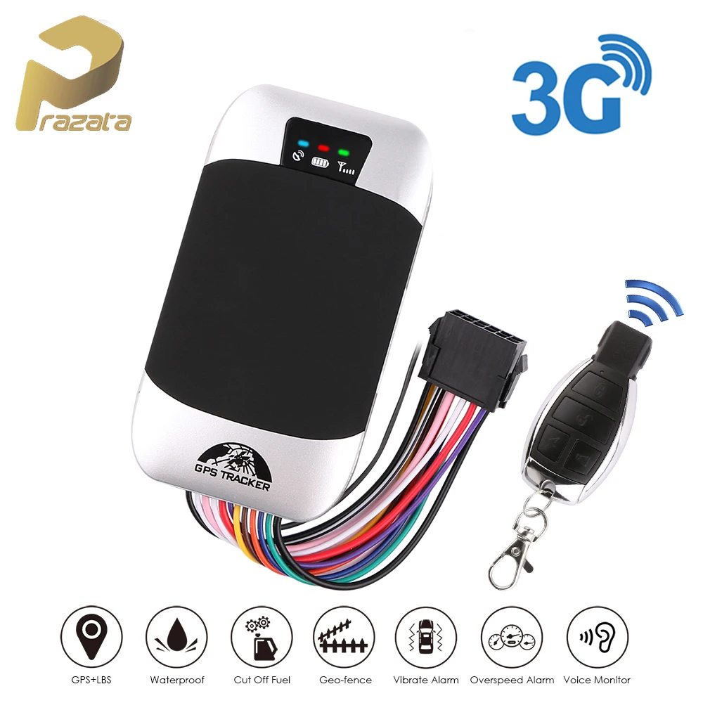 

Автомобильный GPS-трекер Prazata 3G, GPS-трекер для транспортного средства, GSM GPS-локатор TK30 3G, водонепроницаемый пульт дистанционного управления, о...