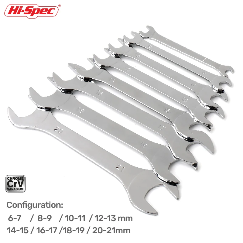 Hi-spec 1 шт. одноголовый открывающийся торцевой ключ супер-тонкий 3 мм ультратонкий двухсторонний гаечный ключ для автомобиля ручные инструменты - изображение