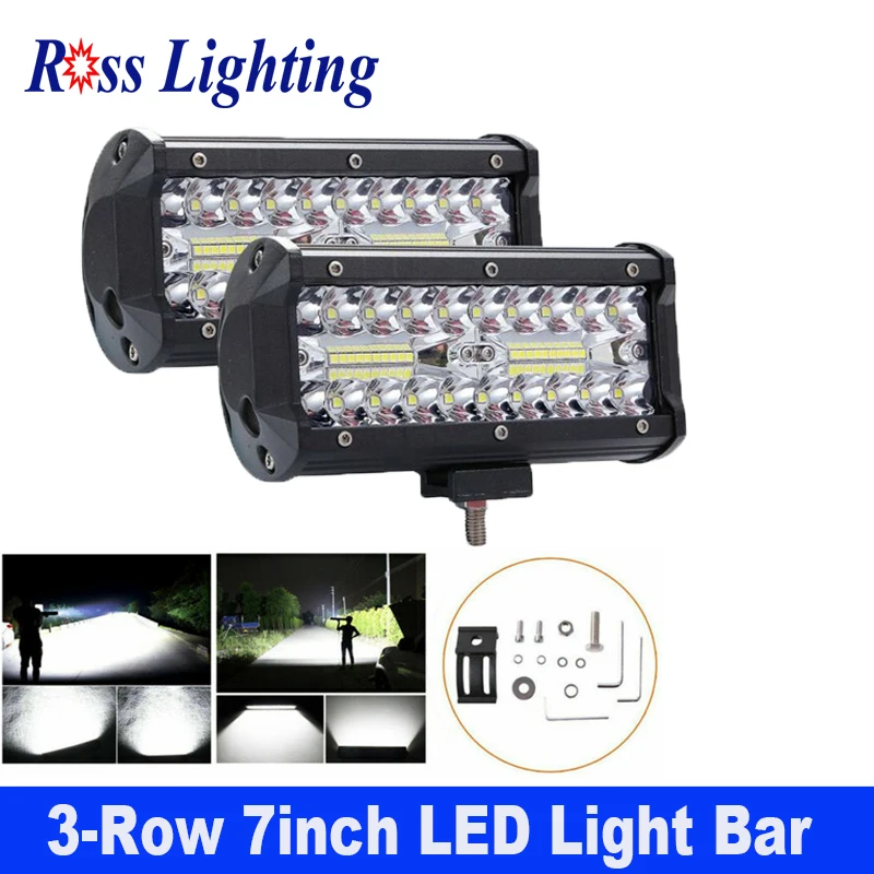 6 &quotТройной Ряд 120 Вт высокой мощности Мощность автомобиля рабочий светильник