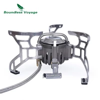 boundless voyage camping gas stove outdoor portable lightweight furnace burner cooking big power aluminum alloy
