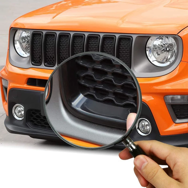 Для Jeep Renegade 2019 2020 передние вставки для радиаторной решетки комплект крышек фар ABS