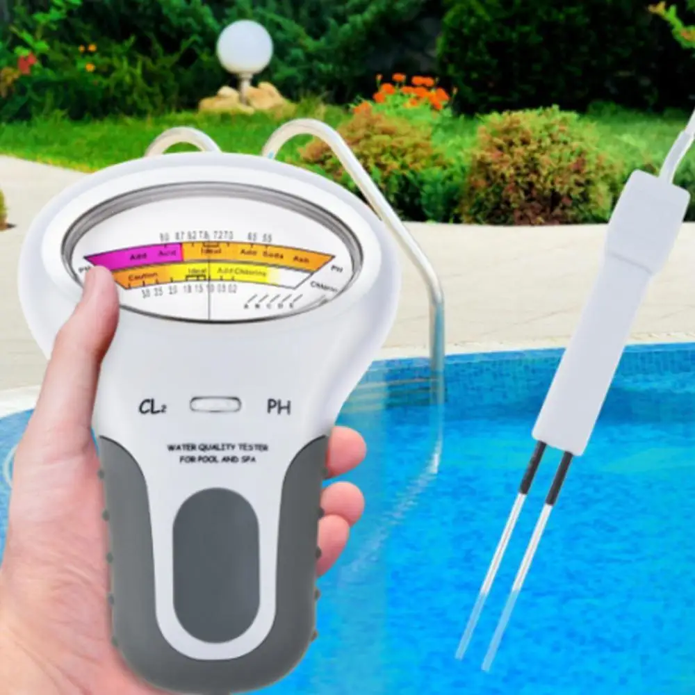 2 в 1 портативный цифровой измеритель качества воды и уровня хлора для спа CL2