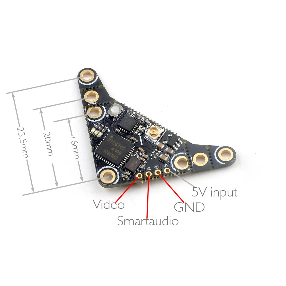 HappyModel OVX300 OVX303 5 8G 40CH 300 мВт Регулируемый видео микро-передатчик OpenVTX для RC FPV Tinywhoop