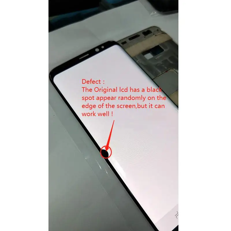 Супер Amoled с битыми пикселей ЖК-дисплей для SAMSUNG Galaxy S8 G950 G950F дисплей Plus G955 G955F +