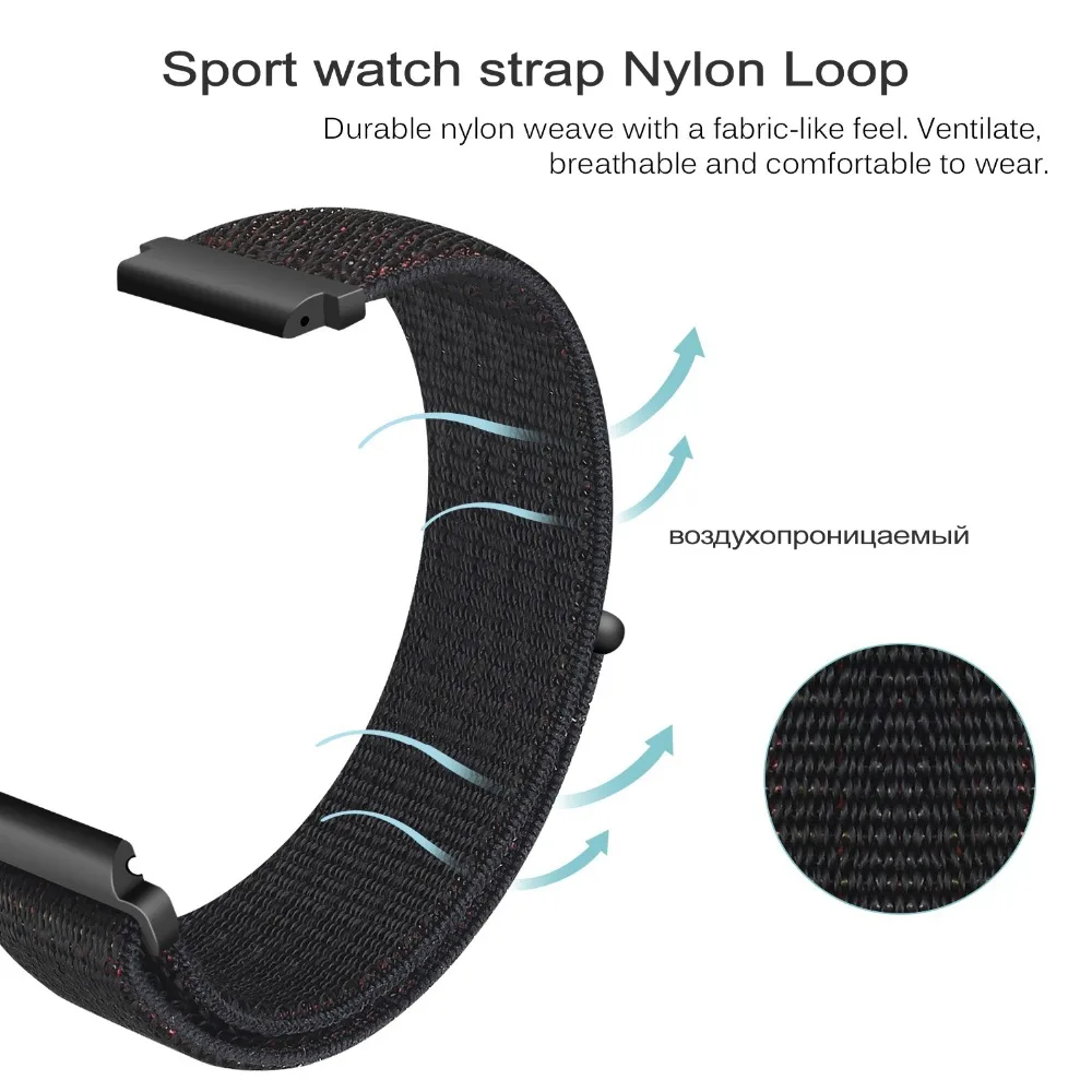 Nylon Straps For Huawei Watch talk band b5 Fit honor s1 GT 2 GT2 e Replacement Bracelet seiko 5 field SNK805 SNK809 Correa | Аксессуары