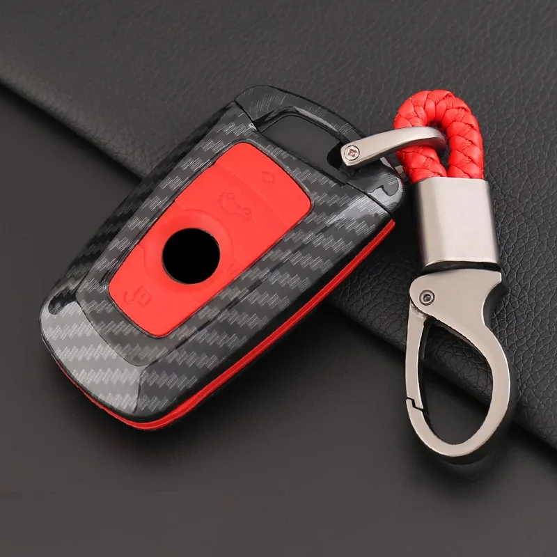 Углеродное волокно АБС пластик автомобильный смарт ключ чехол КРЫШКА ДЛЯ BMW 520 525