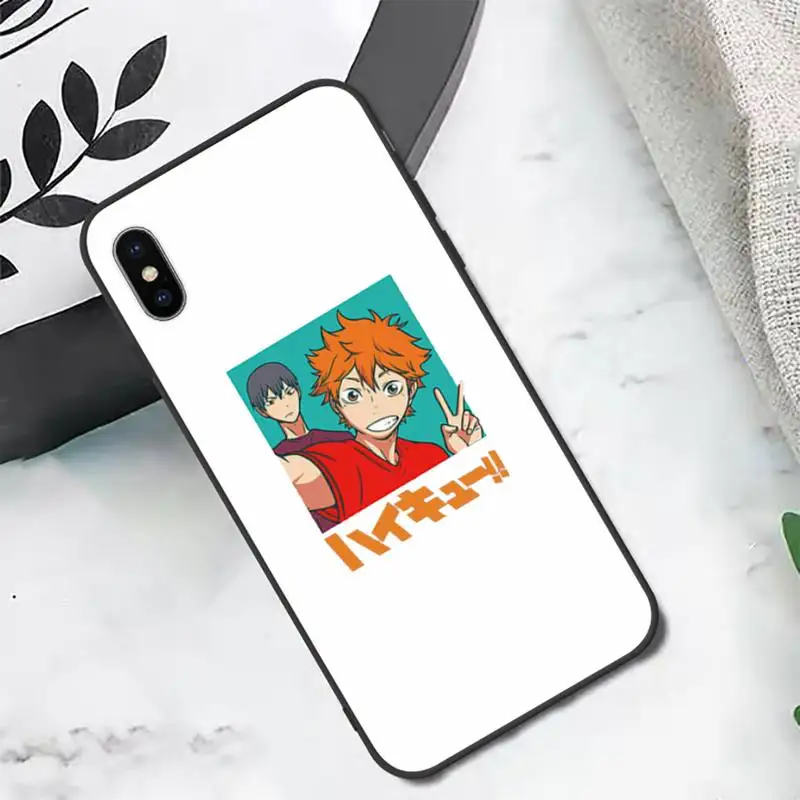 

Haikyuu Hinata attacks Anime Phone Case Candy Color for iPhone 6 7 8 11 12 s mini pro X XS XR MAX Plus