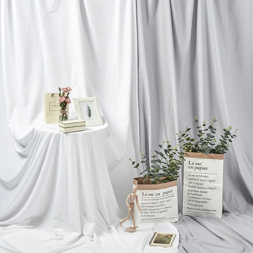 Рождественский фон для фотосъемки тканевый реквизит Ins стиль белый серый розовый