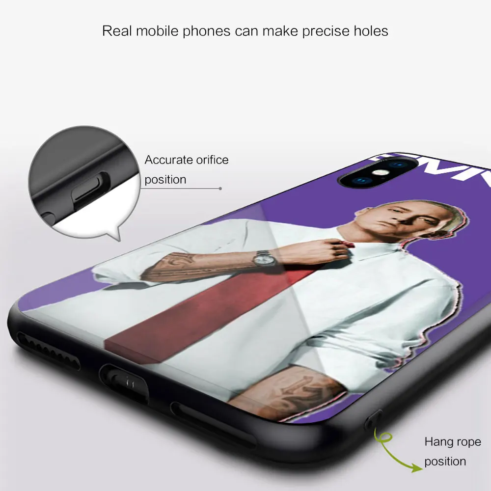 Стеклянный чехол для Honor 30 20 10 Lite Pro 10i 20i 9a 8a 8x мягкий Eminem The Slim Shady | Мобильные