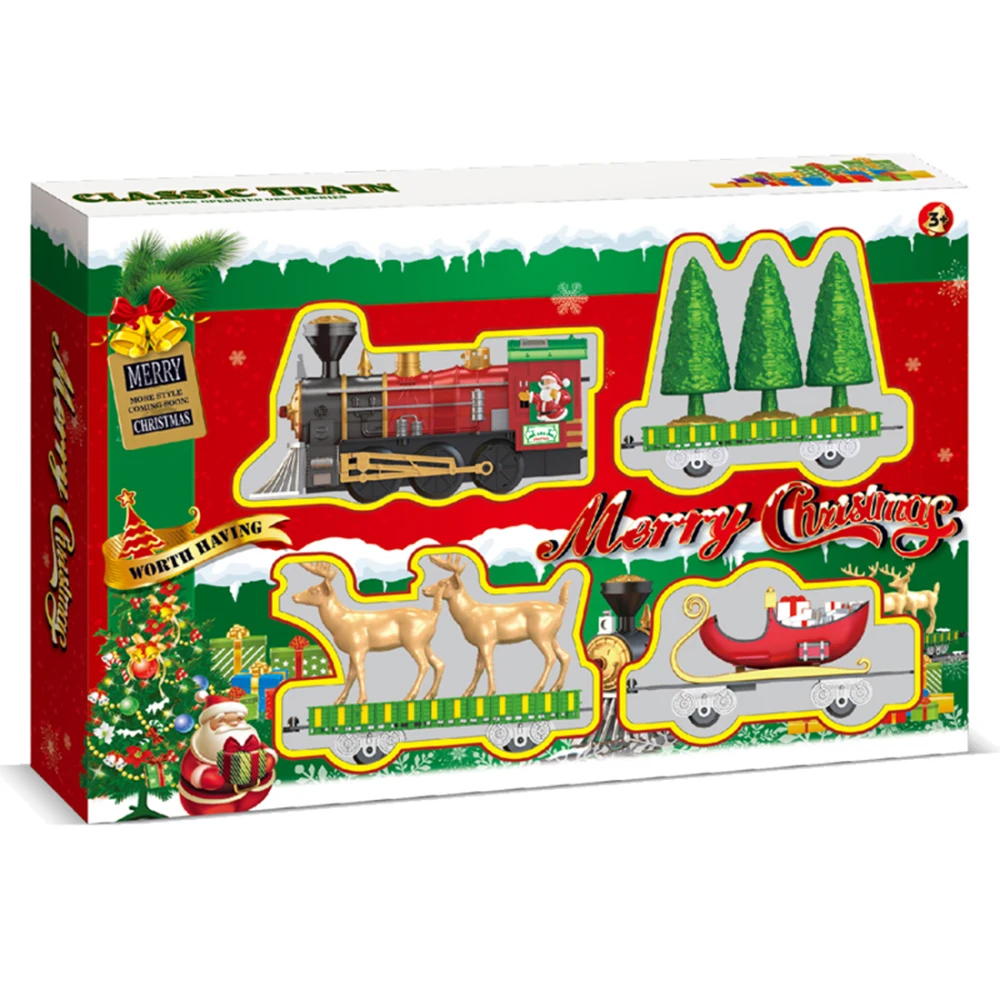 Бесплатная доставка Электрический сборный игрушечный поезд с музыкальным