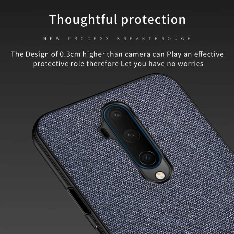 Eqvvol Fabric Cloth Splice Pattern Case For OnePlus 7 7T Pro 6T 6 Luxury Canvas Back Cover One Plus Retro Coque | Мобильные телефоны